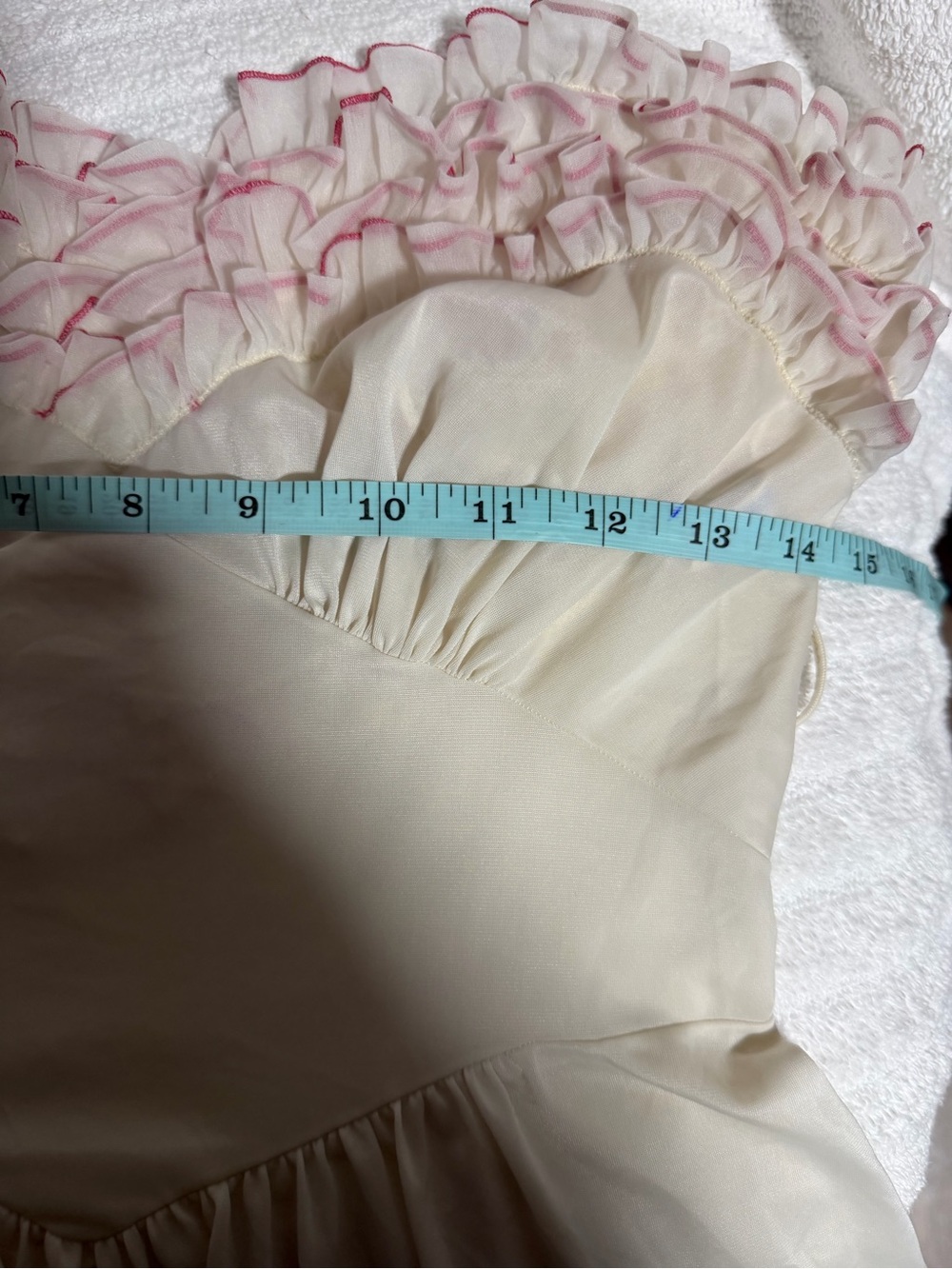 Vintage 60’s Vanity Fair Mary Poppins Ruffle full length Nightgown Size 34 Small - Picture 6 of 10